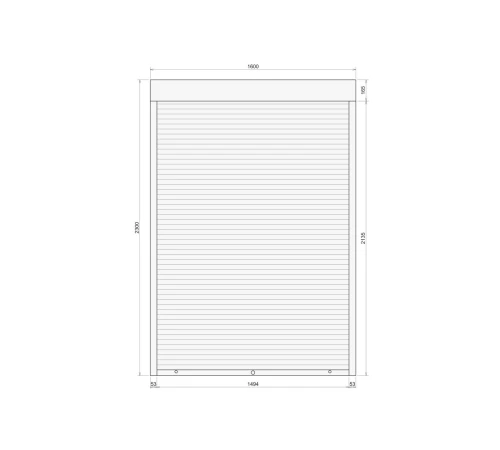 Защитные Защитные алюминиевые роллеты Comfort Line 1600-2300 мм P55