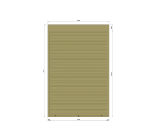 Защитные Защитные алюминиевые роллеты Comfort Line 1600-2400 мм P55