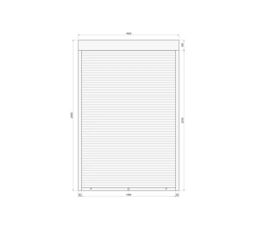 Защитные Защитные алюминиевые роллеты Comfort Line 1600-2400 мм P55