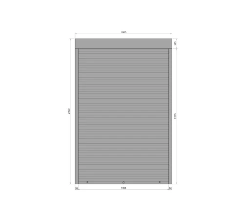 Защитные Защитные алюминиевые роллеты Comfort Line 1600-2400 мм P55