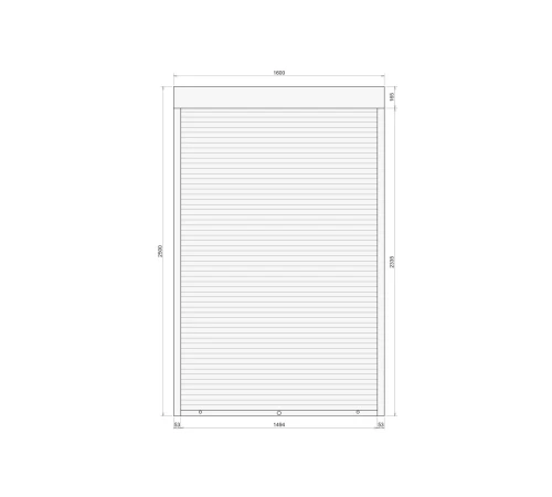 Защитные Защитные алюминиевые роллеты Comfort Line 1600-2500 мм P55