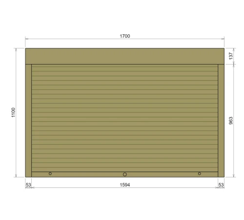 Защитные Защитные алюминиевые роллеты Comfort Line 1700-1100 мм P55