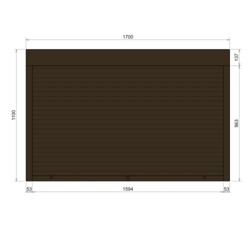 Защитные Защитные алюминиевые роллеты Comfort Line 1700-1100 мм P55