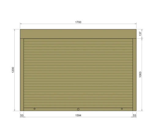 Защитные Защитные алюминиевые роллеты Comfort Line 1700-1200 мм P55
