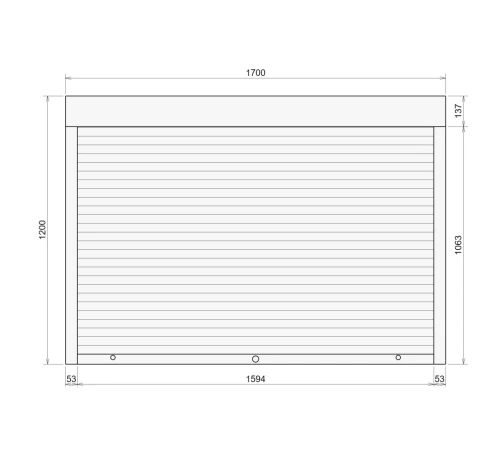 Защитные Защитные алюминиевые роллеты Comfort Line 1700-1200 мм P55
