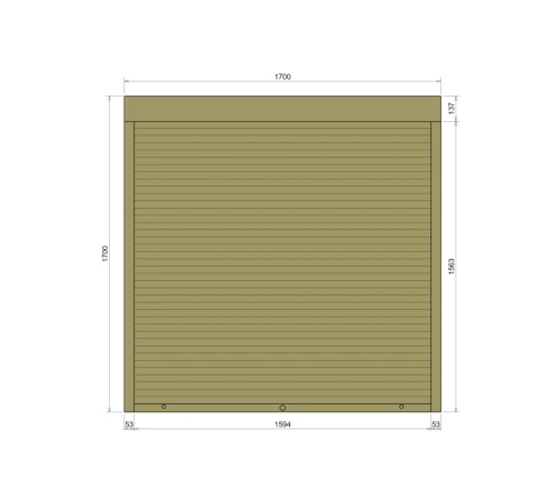 Защитные Защитные алюминиевые роллеты Comfort Line 1700-1700 мм P55