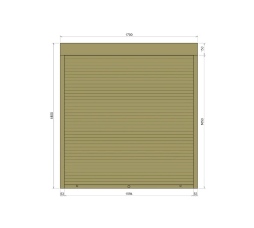 Захисні Захисні алюмінієві ролети Comfort Line 1700-1800 мм P55