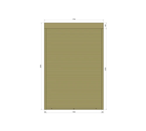 Захисні Захисні алюмінієві ролети Comfort Line 1700-2500 мм P55