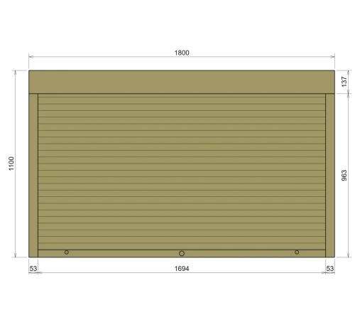 Захисні Захисні алюмінієві ролети Comfort Line 1800-1100 мм P55