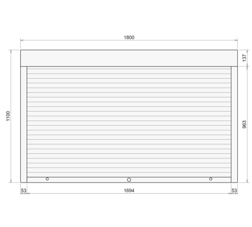 Захисні Захисні алюмінієві ролети Comfort Line 1800-1100 мм P55