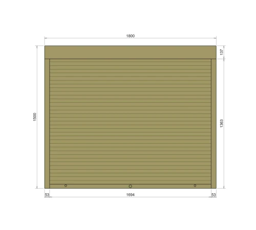 Захисні Захисні алюмінієві ролети Comfort Line 1800-1500 мм P55