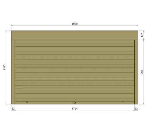 Захисні Захисні алюмінієві ролети Comfort Line 1900-1100 мм P55