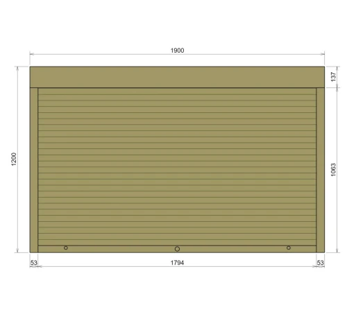 Захисні Захисні алюмінієві ролети Comfort Line 1900-1200 мм P55