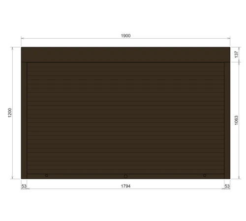 Захисні Захисні алюмінієві ролети Comfort Line 1900-1200 мм P55