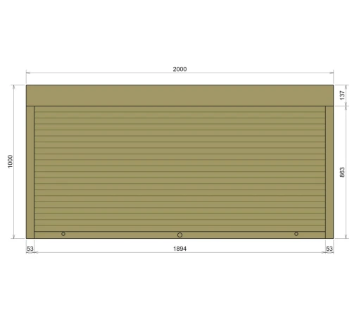Захисні Захисні алюмінієві ролети Comfort Line 2000-1000 мм P55