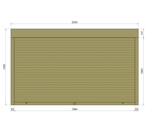 Защитные Защитные алюминиевые роллеты Comfort Line 2000-1200 мм P55