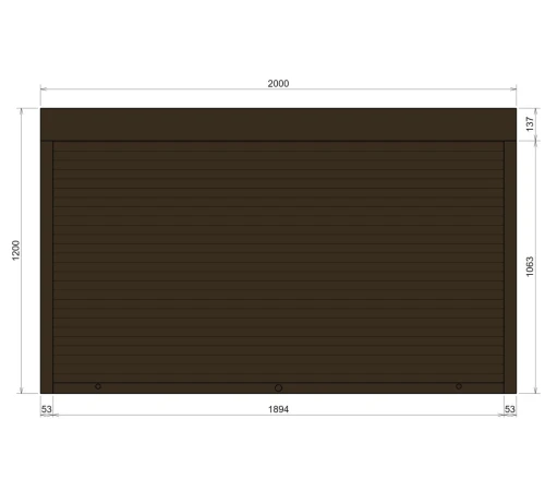 Защитные Защитные алюминиевые роллеты Comfort Line 2000-1200 мм P55