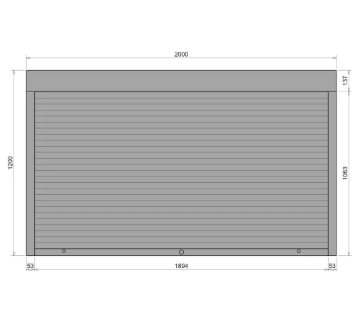 Защитные Защитные алюминиевые роллеты Comfort Line 2000-1200 мм P55