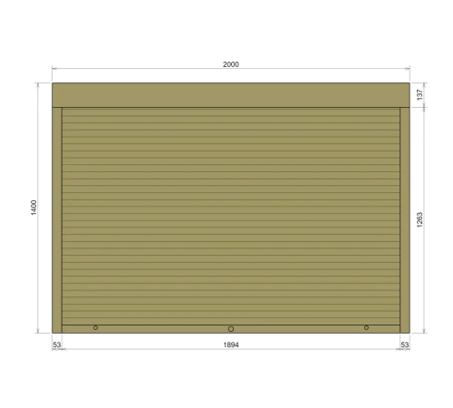 Защитные Защитные алюминиевые роллеты Comfort Line 2000-1400 мм P55