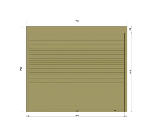 Защитные Защитные алюминиевые роллеты Comfort Line 2000-1700 мм P55