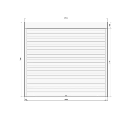 Защитные Защитные алюминиевые роллеты Comfort Line 2000-1800 мм P55
