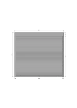 Защитные алюминиевые роллеты Comfort Line 2000-1800 мм P55