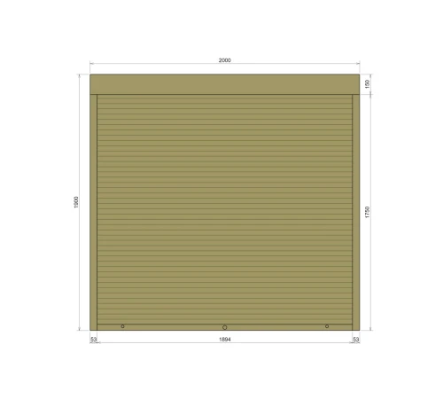 Защитные Защитные алюминиевые роллеты Comfort Line 2000-1900 мм P55