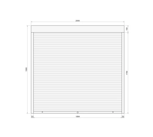 Защитные Защитные алюминиевые роллеты Comfort Line 2000-1900 мм P55