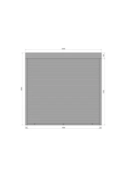 Защитные алюминиевые роллеты Comfort Line 2000-1900 мм P55