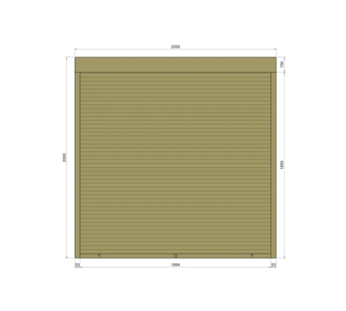Защитные Защитные алюминиевые роллеты Comfort Line 2000-2000 мм P55