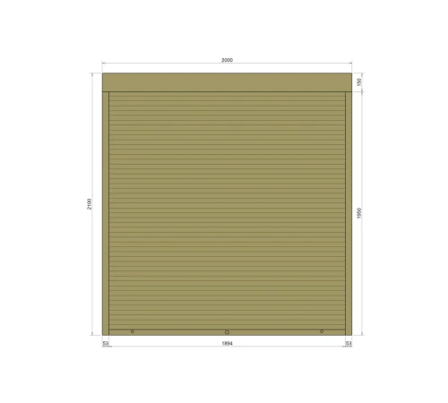 Защитные Защитные алюминиевые роллеты Comfort Line 2000-2100 мм P55