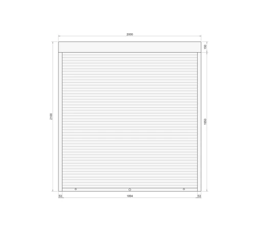 Защитные Защитные алюминиевые роллеты Comfort Line 2000-2100 мм P55