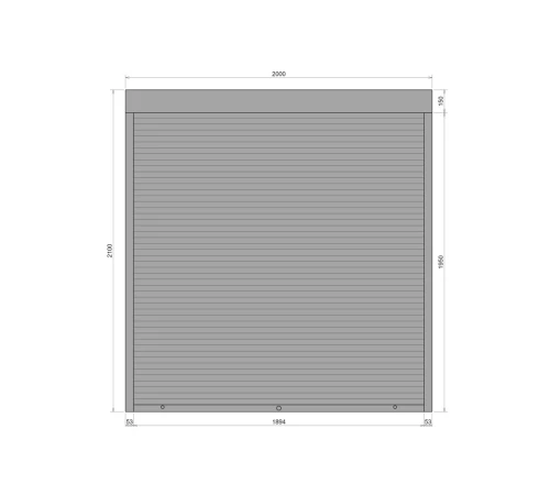 Защитные Защитные алюминиевые роллеты Comfort Line 2000-2100 мм P55