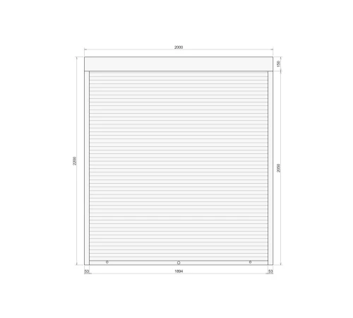 Защитные Защитные алюминиевые роллеты Comfort Line 2000-2200 мм P55