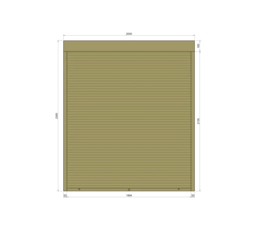 Защитные Защитные алюминиевые роллеты Comfort Line 2000-2300 мм P55