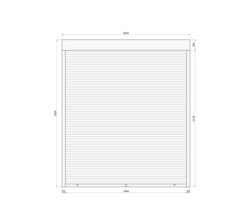 Защитные Защитные алюминиевые роллеты Comfort Line 2000-2300 мм P55