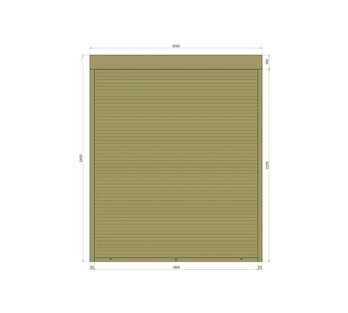 Защитные Защитные алюминиевые роллеты Comfort Line 2000-2400 мм P55