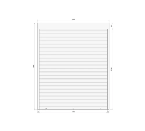 Защитные Защитные алюминиевые роллеты Comfort Line 2000-2400 мм P55