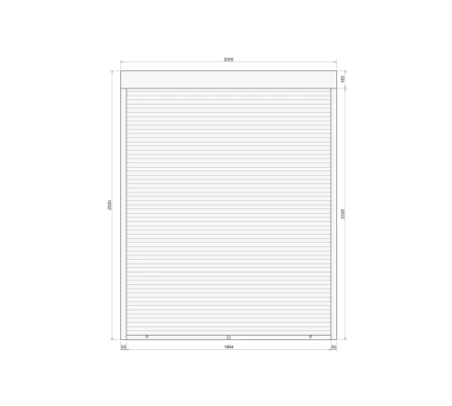 Защитные Защитные алюминиевые роллеты Comfort Line 2000-2500 мм P55