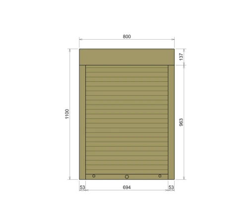 Защитные Защитные алюминиевые роллеты Comfort Line 800-1100 мм P55