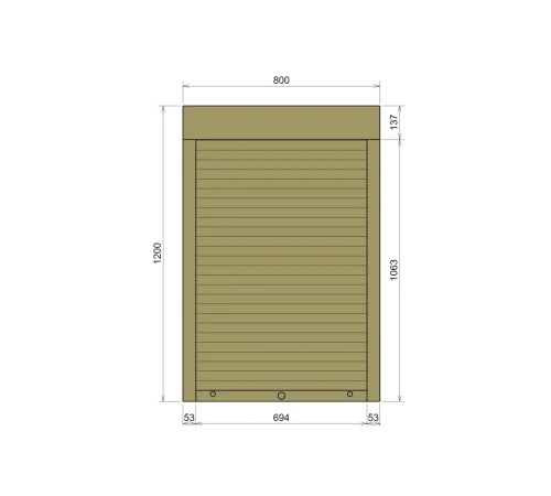 Защитные Защитные алюминиевые роллеты Comfort Line 800-1200 мм P55