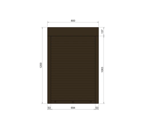 Защитные Защитные алюминиевые роллеты Comfort Line 800-1200 мм P55