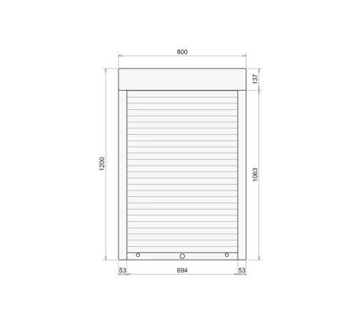 Защитные Защитные алюминиевые роллеты Comfort Line 800-1200 мм P55