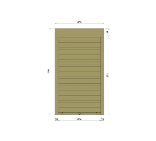 Защитные Защитные алюминиевые роллеты Comfort Line 800-1400 мм P55