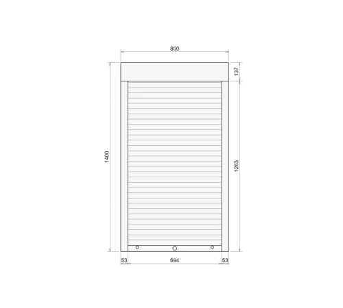 Защитные Защитные алюминиевые роллеты Comfort Line 800-1400 мм P55