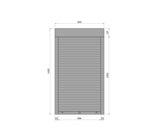 Защитные Защитные алюминиевые роллеты Comfort Line 800-1400 мм P55