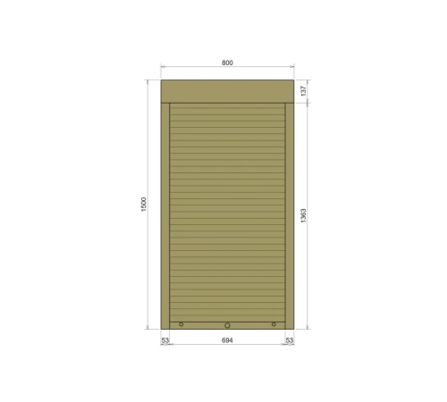 Защитные Защитные алюминиевые роллеты Comfort Line 800-1500 мм P55