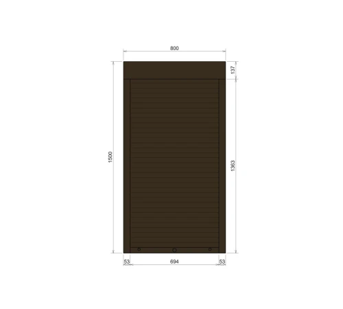 Защитные Защитные алюминиевые роллеты Comfort Line 800-1500 мм P55