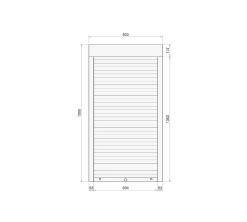 Защитные Защитные алюминиевые роллеты Comfort Line 800-1500 мм P55