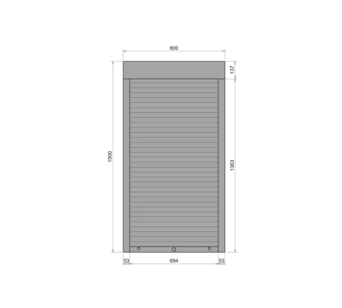 Защитные Защитные алюминиевые роллеты Comfort Line 800-1500 мм P55